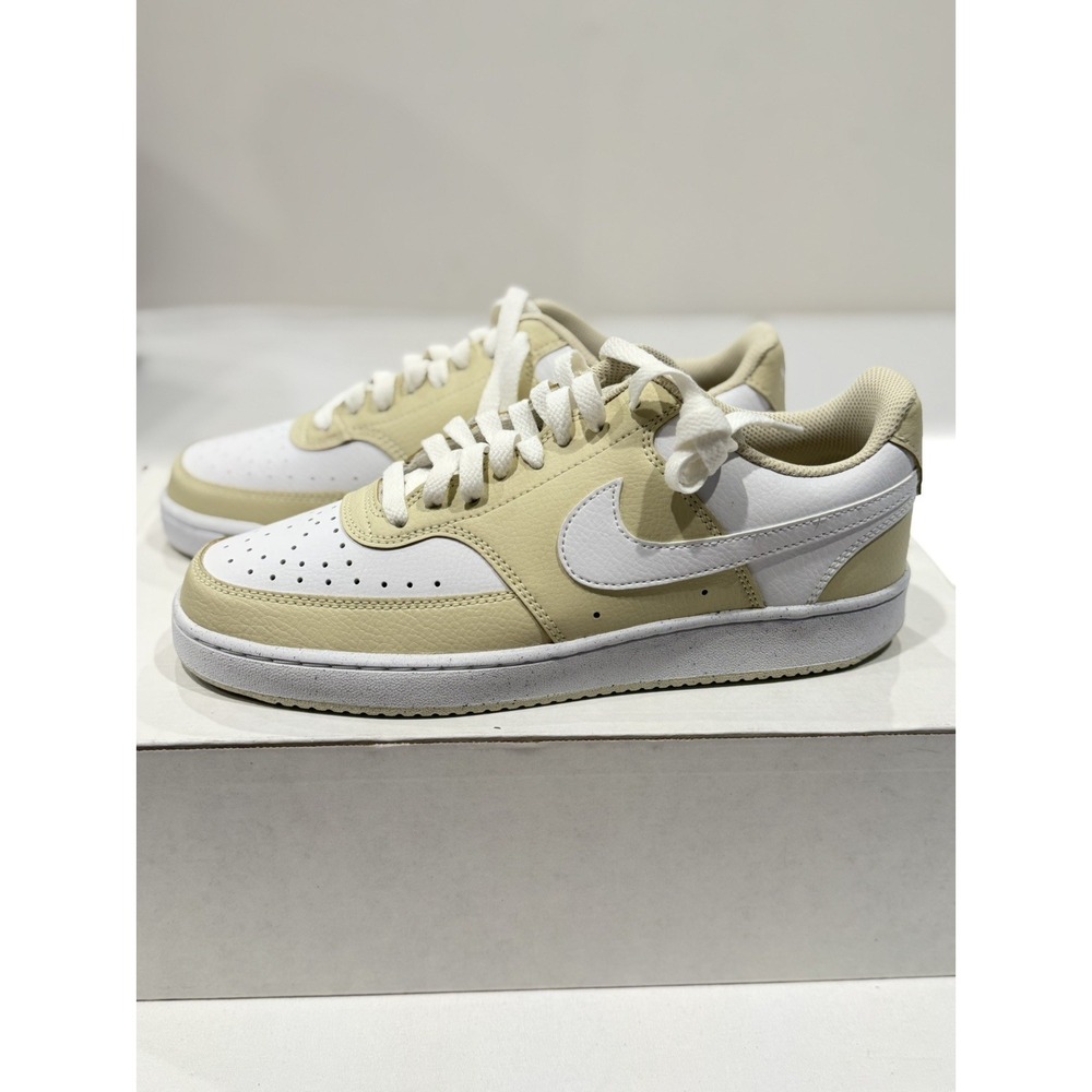 Nike Court Vision Low Beige & White MENS 8 / WOMENS 9.5 casual School Sports
